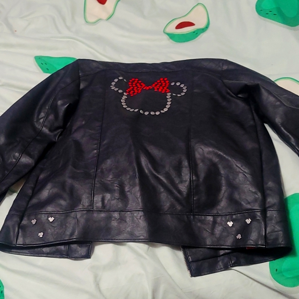 Minnie mouse leather jacket